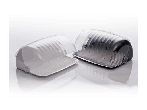 Хлебница "Рондо" (черный)(пластик) 28*14*22