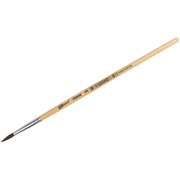 Кисть пони, ArtSpace, круглая №03 ш/к 7348