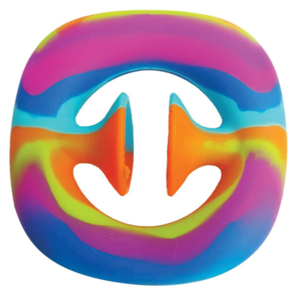 Пупырка эспандер антистресс силиконовый "Snappers. Радужный", POP IT, 6 см, 210518-159
