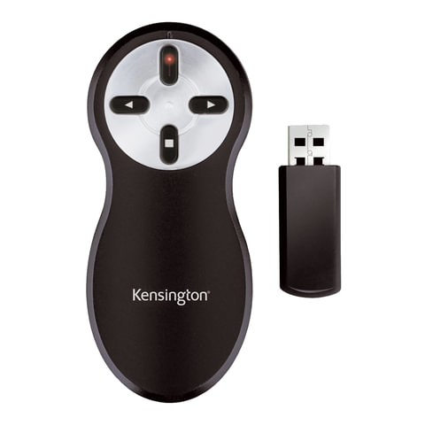 Указка лазерная-презентер KENSINGTON беспроводная, красный луч, 33374EU (ACCO Brands, США)