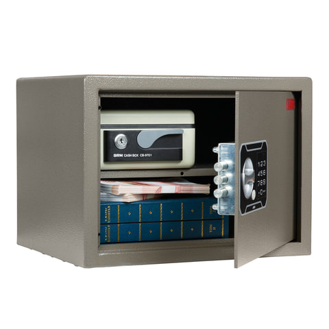 Сейф офисный AIKO "ТМ-25EL", 250х340х280 мм, 11,5 кг, электронный замок, полка